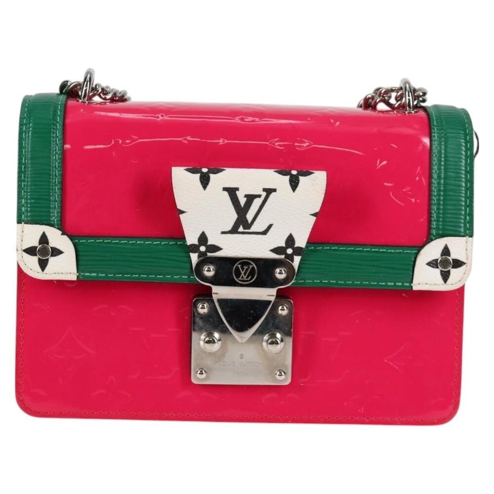 Louis Vuitton Monogram Vernis Winewood PM Shoulder Bag Rose Pop Pink